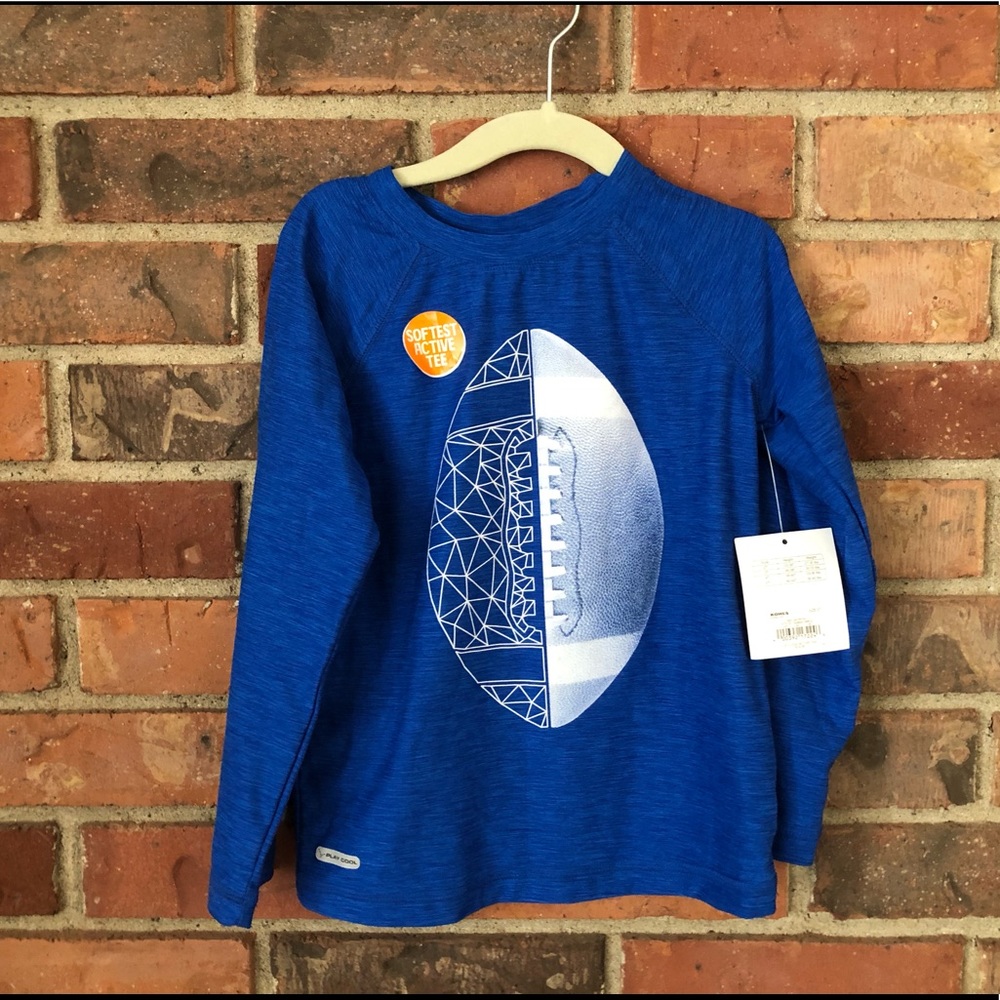 Boys 5T blue football shirt